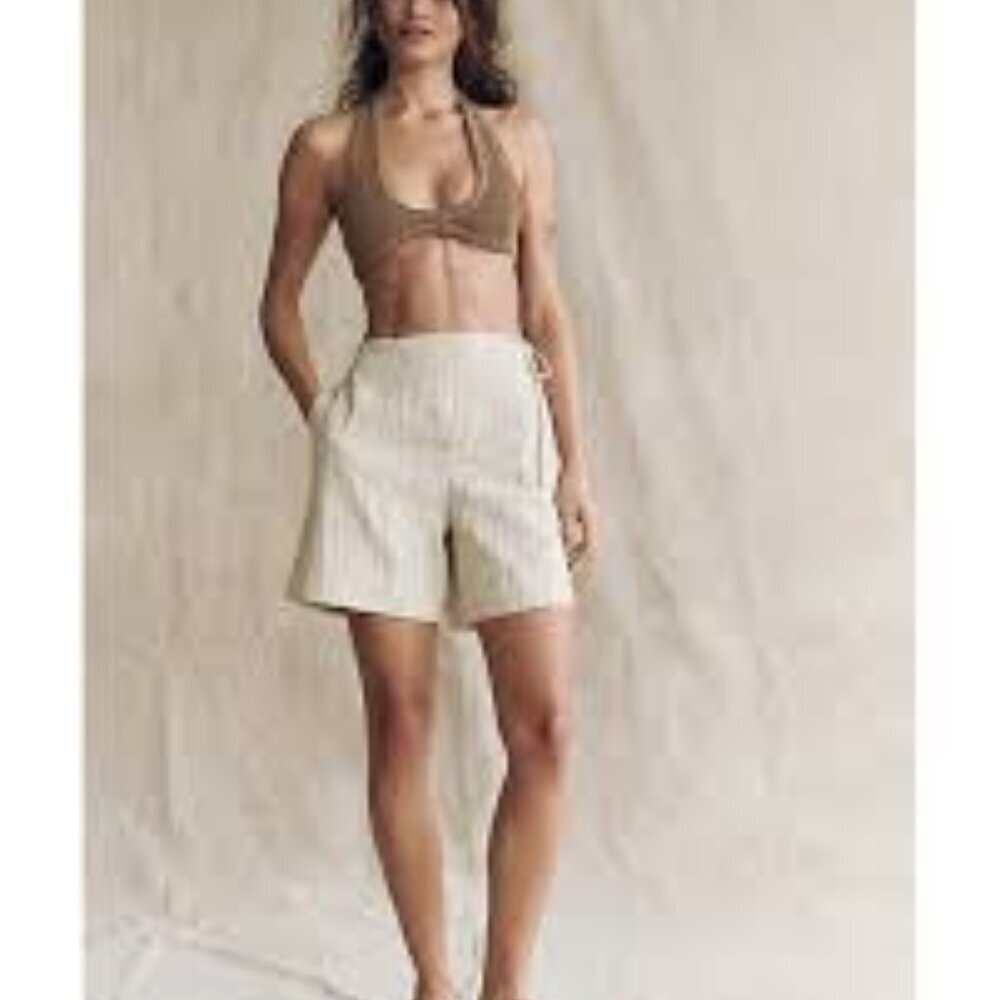 Free People Pucker Check Wrap Shorts NWT * - Picture 2 of 6